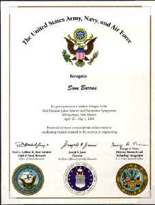 JSHS  Laureate certificate