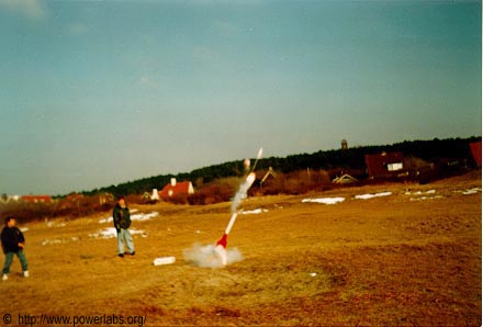 Catastrophic rocket failure.