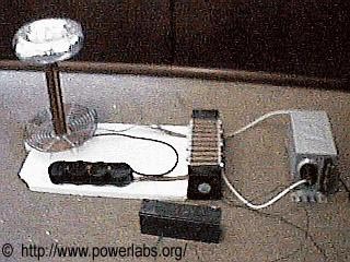 Tesla Coil Setup.