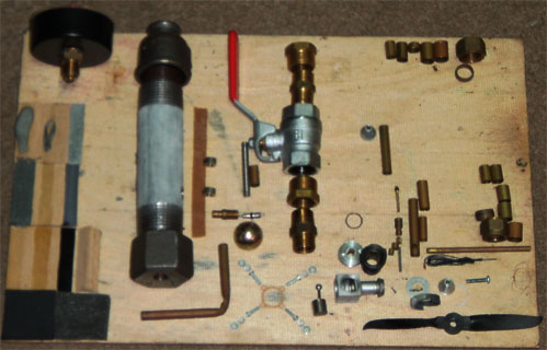  Disassembled Liquid Air Powered Engine prototype.