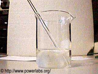 Dissolving Nitrated Cotton in Acetone.