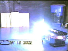 UV-Intensive Muzzle flash.