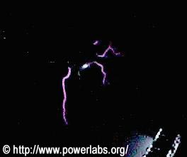 Tesla Coil in action.