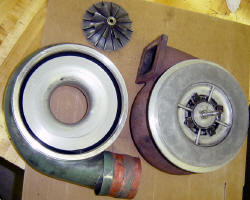  Disassembled compressor housing.